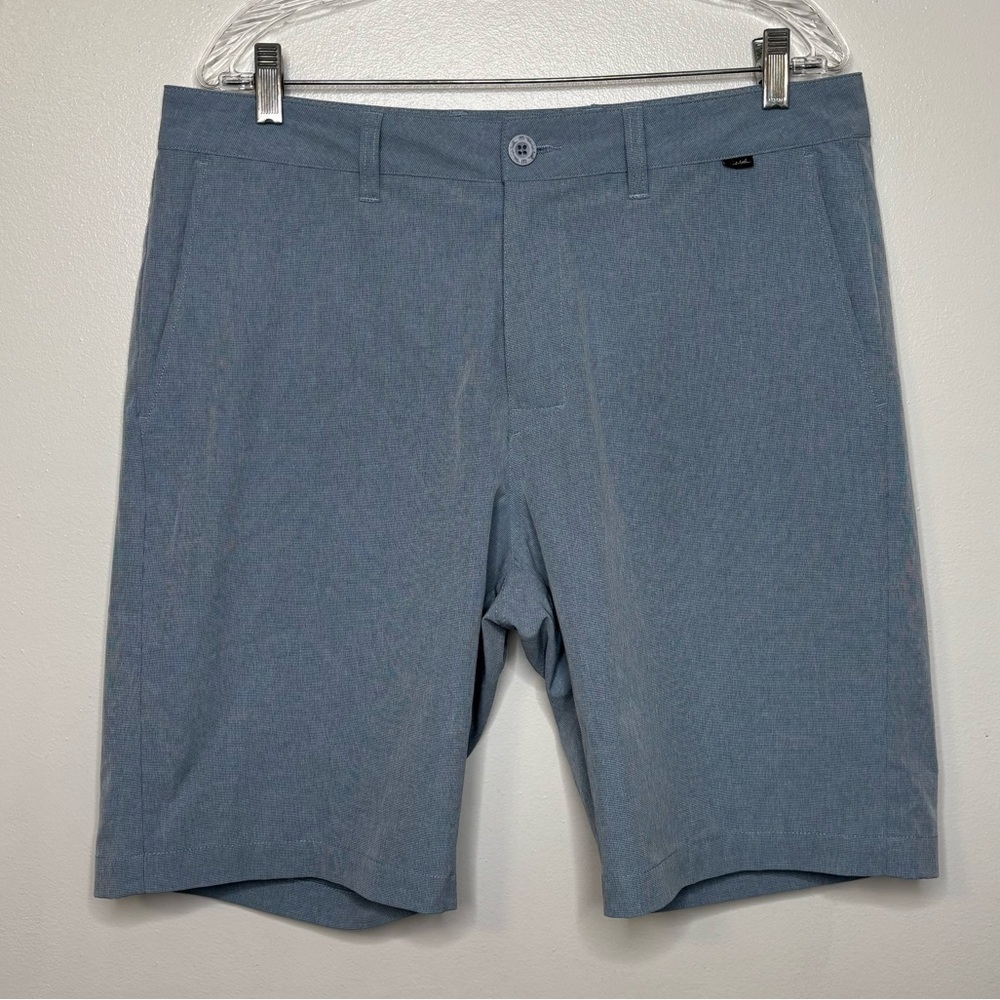 TravisMathew Men’s Size 34 Blue Performance Golf Shorts Casual‎ Comfort Stretch